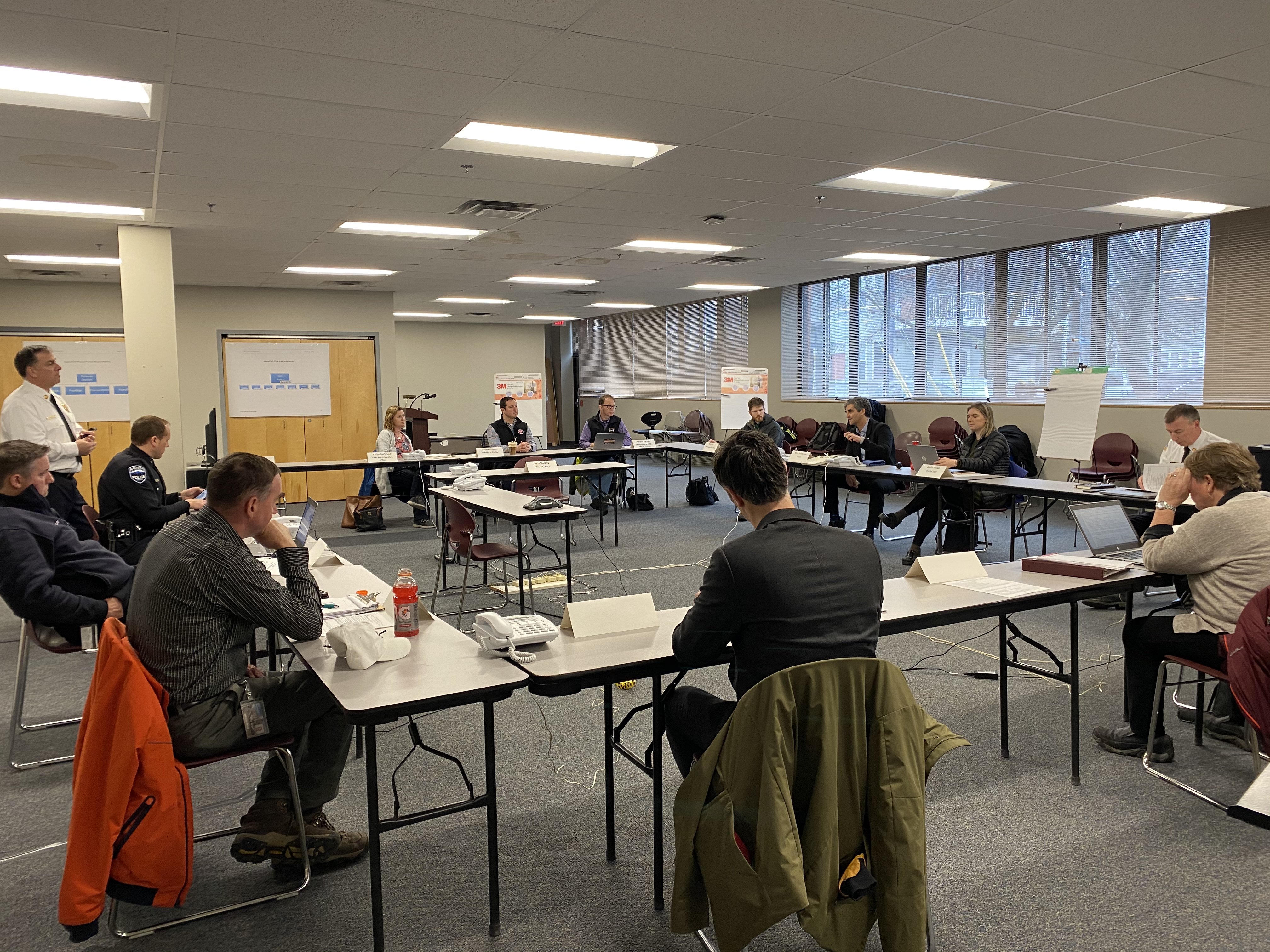 Burlington coronavirus task force meeting.
